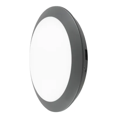 EVN LED Anbauleuchte WR30181525 | IP66 IK10 | 9,5-18,5W 1050-2000lm | 3000-4000K schaltbar | Ø300mm | anthrazit