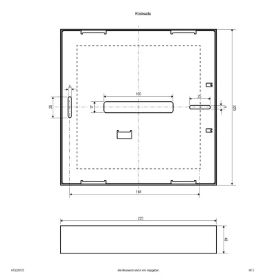 EVN LED-Anbaupanel ATQ220125 | 225x225mm | 24W dimmbar | 3000-4000K CCT | 2256lm | IP44 | weiß | Aluminium