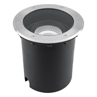 EVN LED Bodeneinbauleuchte PC67103602W | 36W 3226lm 3000K | IP67 | Ø260mm rund | überfahrbar 1500kg | Alu/Edelstahl