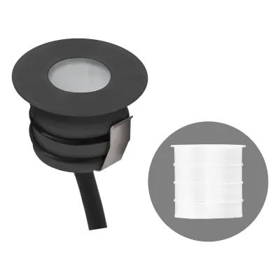 EVN LED-Bodeneinbauleuchte 441520A | IP65 | 0,6W 3000K 36lm | rund Ø45mm | Aluminium | anthrazit