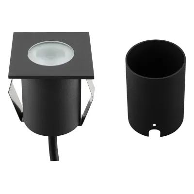 EVN LED-Bodeneinbauleuchte 654120A | IP65 | 2W 3000K 82lm | V4A Edelstahl | 63x63mm | anthrazit