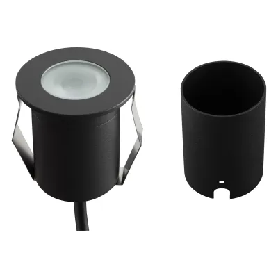 EVN LED-Bodeneinbauleuchte 652120A | IP65 | 2W 82lm 3000K | V4A-Edelstahl | anthrazit | Ø63mm | für Außen & Innen
