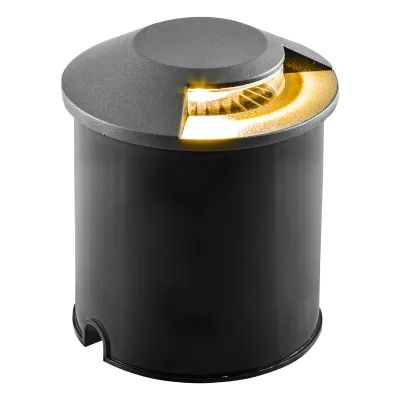 EVN LED-Bodenleuchte P67151702 | IP67 | 7W | 3000K warmweiß | 67lm | rund | begehbar 500kg | Aluminium | anthrazit