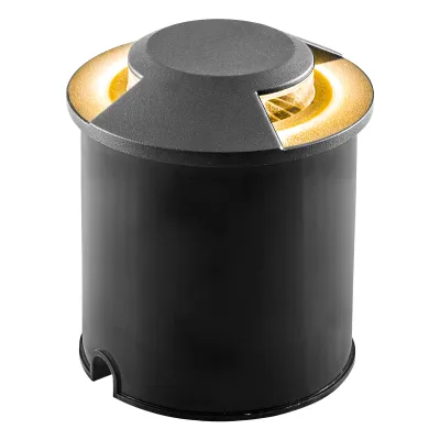 EVN LED-Bodeneinbauleuchte P67152702 | IP67 | 7W 3000K 135lm | 2-fach breitstrahlend | begehbar 500kg | anthrazit