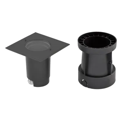 EVN Bodeneinbauleuchte 679435A | LED | IP67 | schwenkbar | GU10 Fassung | 35W | Edelstahl/Alu | 120x120mm | anthrazit