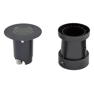 EVN Bodeneinbauleuchte 679235A | LED GU10 Fassung | IP67 | schwenkbar | 35W max. | Edelstahl | Ø120 mm | anthrazit