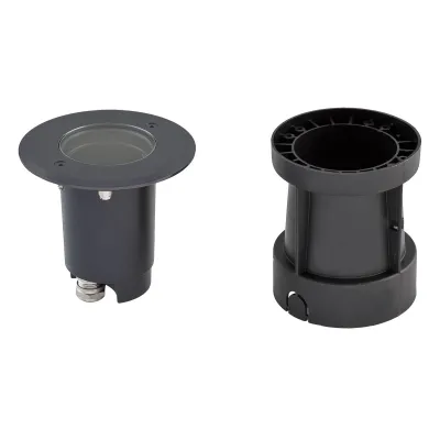 EVN Bodeneinbauleuchte 679235A | LED GU10 Fassung | IP67 | schwenkbar | 35W max. | Edelstahl | Ø120 mm | anthrazit
