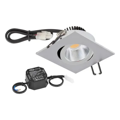 EVN LED-Deckeneinbauleuchte 3000K 350mA IP PC24N61502 chr/mt