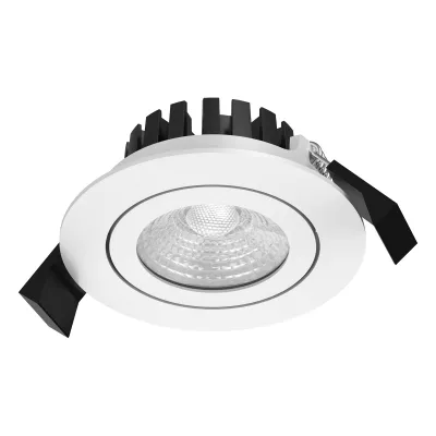 EVN LED Deckeneinbauleuchte P65080140 | schwenkbar | IP65 | 8W | 4000K | 805lm | dimmbar | rund | Aluminium | weiß