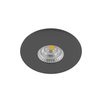 EVN LED Deckeneinbauleuchte L44041602 | Einbaustrahler rund | 4,5W 3000K 380lm dimmbar IP44 | Aluminium anthrazit