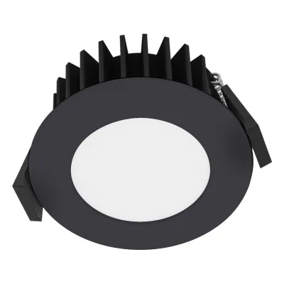 EVN LED Deckeneinbauleuchte L54N071625 | 7W | CCT 3000-5700K | dimmbar | IP54 | 85mm rund | Aluminium | anthrazit