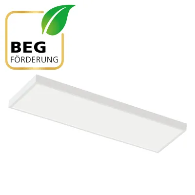 EVN LED Deckenanbaupanel EPSU120125 | 1225x325mm | 23-40W | 3000-4000K | UGR19 | 5880lm | IP40 | weiß | Aluminium