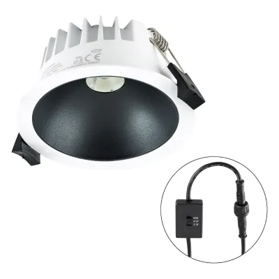 EVN LED Einbaustrahler C54N10010925 | Downlight | 10W | 3000-5700K CCT | 778lm | IP54 | dimmbar | Aluminium weiß