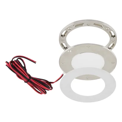 EVN LED Ein- und Anbauleuchte L120250102 | 12V | 2,5W | 3000K warmweiß | rund | extrem flach 75mm | IP20 | weiß