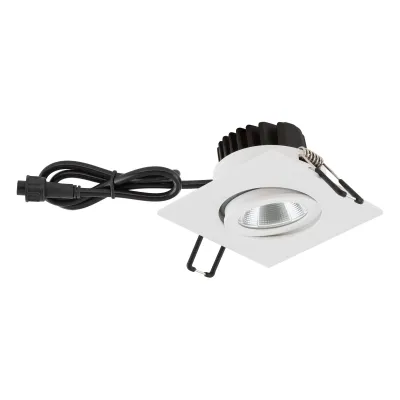 EVN LED Einbauleuchte PC654060102 | IP65 Feuchtraum | schwenkbar | 6W 3000K 620lm | weiß | 83x83mm Aluminium