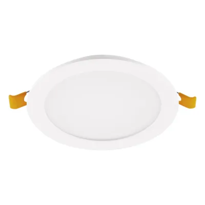 EVN LED Einbau-Panel LR44143502 | 12W | 900lm | 3000K warmweiß | rund Ø145mm | IP44 Feuchtraum geeignet | Aluminium weiß