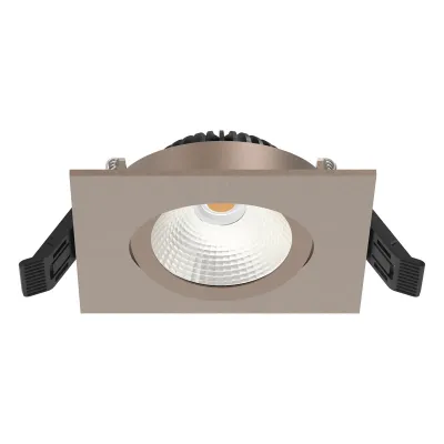 EVN LED-Einbaustrahler E44461302 | 6W 3000K 683lm | schwenkbar | IP44 | Aluminium Edelstahl | COB-LED | dimmbar | rund