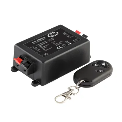 EVN LED-Funk-Dimmer-Set FLD1296 | 12/24V DC | 1-Kanal | Funk-Handsender | 8A 96W | 256 Dimmstufen | IP20 | Unicolor LEDs