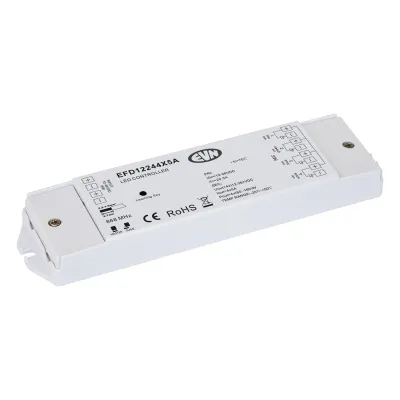 EVN Lichttechnik LED Funk-Multicolor-Empfänger EFD12244X5A | 12-36V DC | 4 Kanäle | RGBW | 5A Ausgang | RF 868MHz | IP20