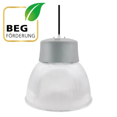 EVN LED-Hallenleuchte LBM206025 | 25-60W | 3000-5000K | 3000-7800lm | Pendel | CRI>90 | UGR<19 | IP40 | Aluminium silber