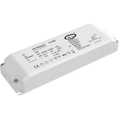 EVN LED Netzgerät SLK12036 | 1-36W 12V DC | Trafo IP20 | Konstantspannung | Kunststoffgehäuse | Weiß