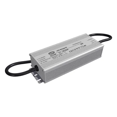 EVN LED-Netzgerät K12-150 | 12V DC | 0,1-150W | IP67 | Metallgehäuse | für Außenbereich & Möbeleinbau | kurzschlussfest
