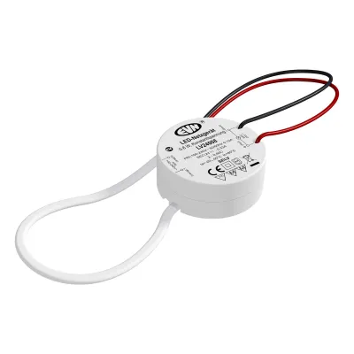 EVN LED-Netzgerät LV24008 | LED-Trafo 24V DC | 0,1-8W | rund | IP20 | Kunststoffgehäuse | für Schalterdose | Weiß