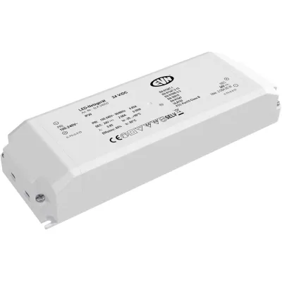 EVN LED Netzgerät SLK24050 | 1-50W 24V DC | Trafo für Konstantspannung | IP20 | Kunststoffgehäuse | Weiß | 184x61x32mm