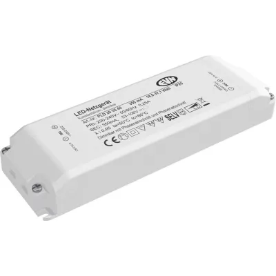 EVN LED-Netzgerät PLD203540 | 350mA | 18,6–37,1W | dimmbar | IP20 | Kunststoff | 166x52x24mm | grau