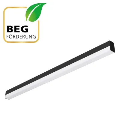 EVN LED Spiegelleuchte SL44380925 | 1200mm | 32-38W | 3000-5700K | IP44 | Aluminium | Wand- & Deckenmontage | schwarz