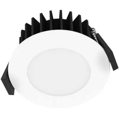 EVN LED Deckeneinbauleuchte L54N070125 Downlight | 7W dimmbar | 3000-5700K einstellbar | IP54 | Ø 85mm | Aluminium weiß