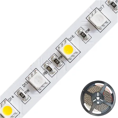 EVN LED-Strip SB202430509902 | RGBW | 5m | 24V DC | 12W/m | 631lm/m | 60 LEDs/m | 3000K warmweiß | IP20 | selbstklebend