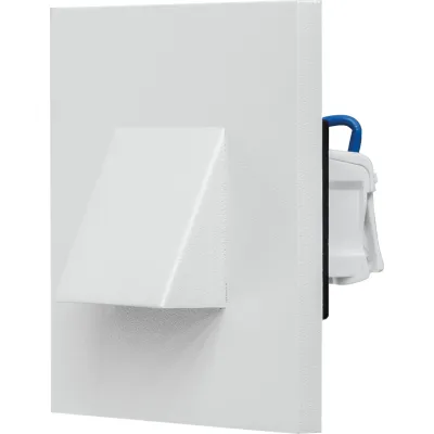 EVN LED-Wandeinbauleuchte LQ41802WE | 1,8W 3000K | IP44 | Edelstahlrahmen | 76x76mm | Orientierungslicht | weiß