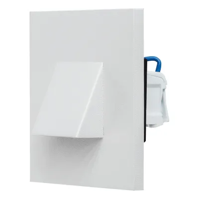 EVN LED-Wandeinbauleuchte LQ41802WE | 1,8W 3000K | IP44 | Edelstahlrahmen | 76x76mm | Orientierungslicht | weiß