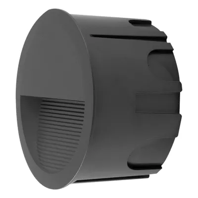 EVN LED-Wandeinbauleuchte WER65081602 | 8W | 280lm | 3000K warmweiß | rund | IP65 | Aluminium anthrazit | 201mm