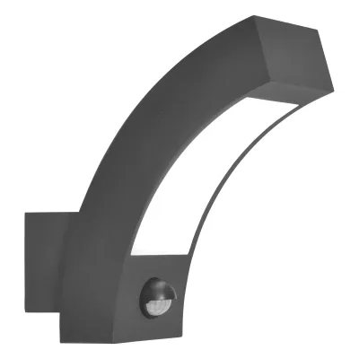 EVN LED-Wandleuchte WL54021502S | 5,5W | 3000K | Bewegungsmelder | Dämmerungssensor | IP54 | anthrazit