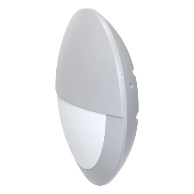 EVN LED Wandanbauleuchte WE30181425 | 30cm | 9,5-18,5W | 1150lm | IP66 IK10 | 3000-4000K | vandalismussicher | Silber
