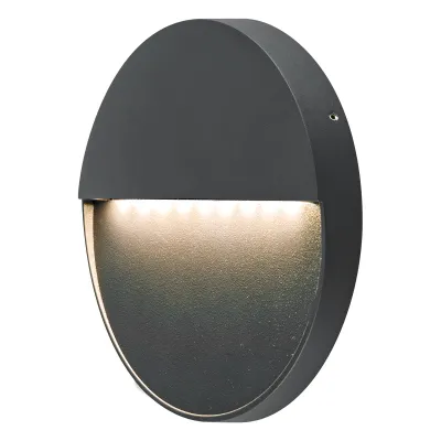 EVN LED Wandleuchte L54031502 | LED-Anbauleuchte 3000K anthrazit | 3W 298lm IP54 | Aluminium | Ø160mm | außen & innen