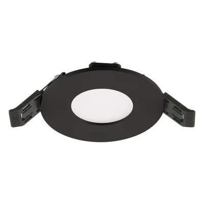 EVN LED Einbaupanel LTR080925 | rund | 5W | 470lm | 3000-4000K CCT | dimmbar | IP54 | Einbaudurchmesser 68mm | schwarz