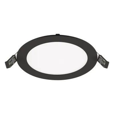 EVN LED Einbaupanel LTR170925 | 12W | 1128lm | 3000-4000K CCT | IP54 | rund 170mm | dimmbar | Aluminium schwarz