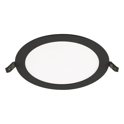 EVN LED Einbaupanel LTR220925 | rund Ø 225 mm | 18W | 3000-4000K | IP54 | 1692 lm | dimmbar | Aluminium schwarz