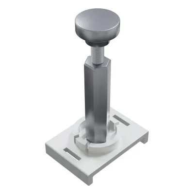 EVN Abstandhalter LUMCLF Montageclip 3er Set | höhenverstellbar 35-50mm | Kunststoff | weiß | L20mm B28mm H55mm