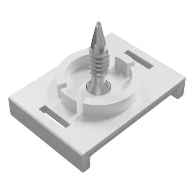 EVN Montageclip Befestigungsset LUMCLS | Befestigungssatz für nicht-magnetische Untergründe | 3 Stück | weiß
