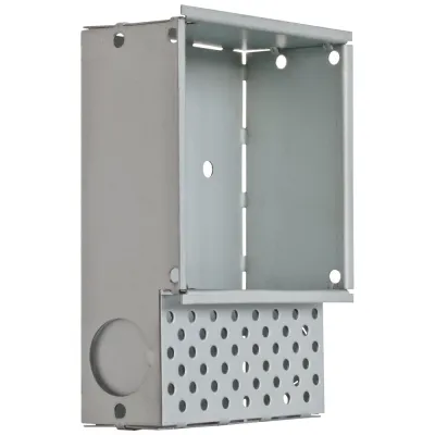 EVN Einputztopf EPKP21 | Einbaugehäuse für Wandleuchten | Metall verzinkt | 120x84x40 mm | inkl. Erdungskabel