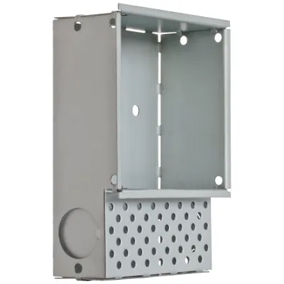 EVN Einputztopf EPKP21 | Einbaugehäuse für Wandleuchten | Metall verzinkt | 120x84x40 mm | inkl. Erdungskabel