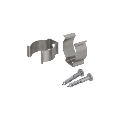 EVN Montageclip APRDCLIP Befestigungssatz für Alu-Profil | Federstahl | 2 Stück inkl. Schrauben | 10x19,6x22mm | silber