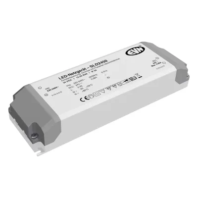 EVN LED-Netzgerät SLD2450 | 15-50W | 24V DC | dimmbar Phasenan-/abschnitt | IP20 | Kunststoff | 184x61x32mm | grau