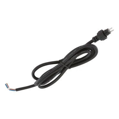 EVN Anschlussleitung NV 044151 | IP44 Stecksystem | 1,5m | 2x0,75mm² | 12-24V | Stecker | Außenbereich | schwarz