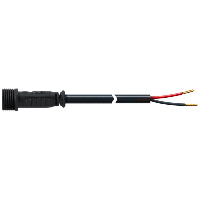 EVN Lichttechnik Anschlussleitung 065 25 02-2 | 2-polig | IP65 Stecker | 2,5m | 12V/24V | Außenbereich