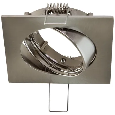 EVN Einbaustrahler GX5,3 12V 50W | schwenkbar | quadratisch 83x83mm | Aluminium | IP20 | chrom